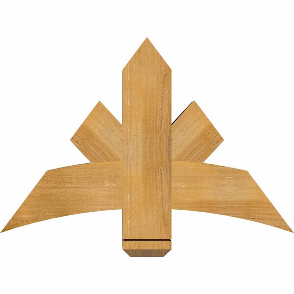 Ekena Millwork Alberta Rough Sawn Timber Gable Bracket, Western Red Cedar, 36"W x 24"H x 6"D x 6"F, 16/12 Pitch GBW036X24X0606ALB00RWR - main